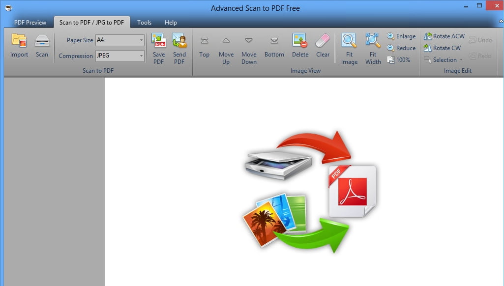 Free Easy Scan To PDF- Phần mềm kết nối máy scan với máy tính miễn phí