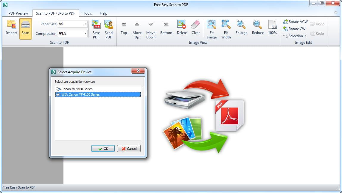 Phần mềm scan dành cho máy tính Advanced Scan to PDF Free